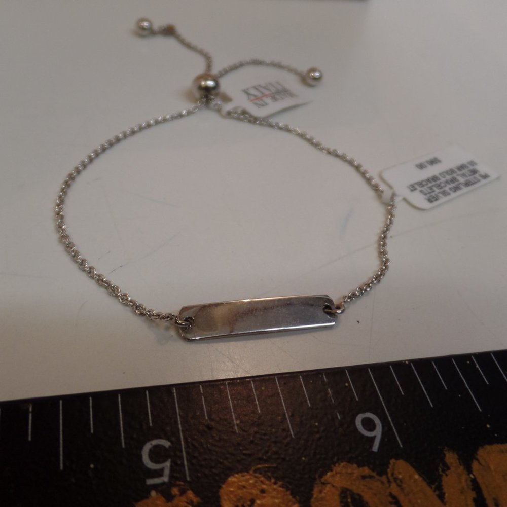 Giani Bernini 9.25 Sterling Silver Bar Bracelet Adjustable Sizing BNWT $90.00 - Picture 10 of 10